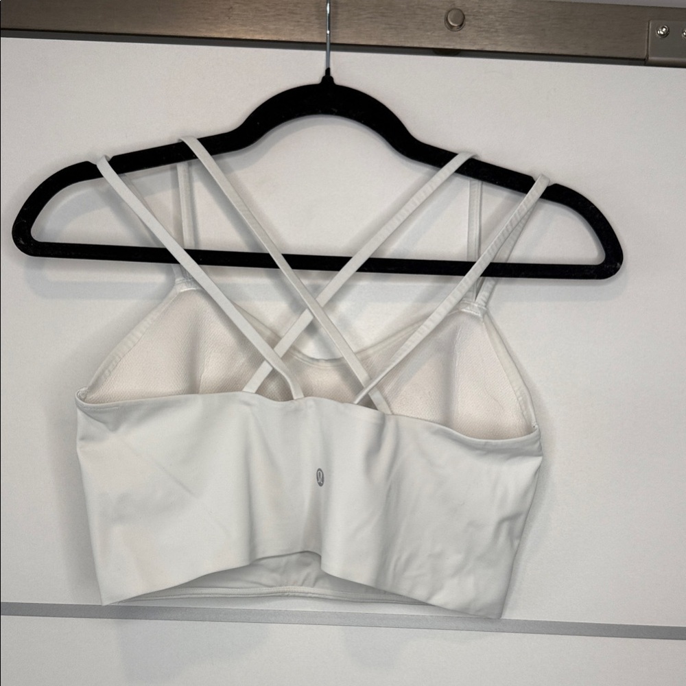 lululemon athletica White Strappy Crossback Sports Bra